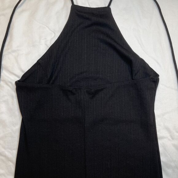 Forever 21 | Black Ribbed Halter Dress | Medium - Picture 5 of 7